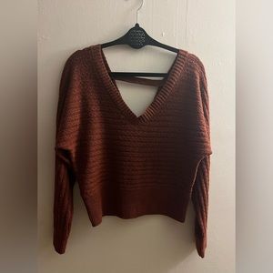 Pink Rose Russet Color Sweater Size Medium